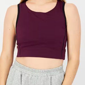 We Wander Dark Purple Sports Bra